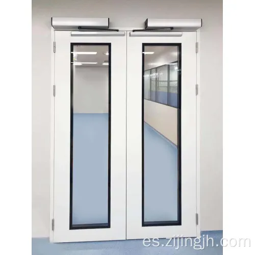 Puerta de marco de aluminio para habitación limpia